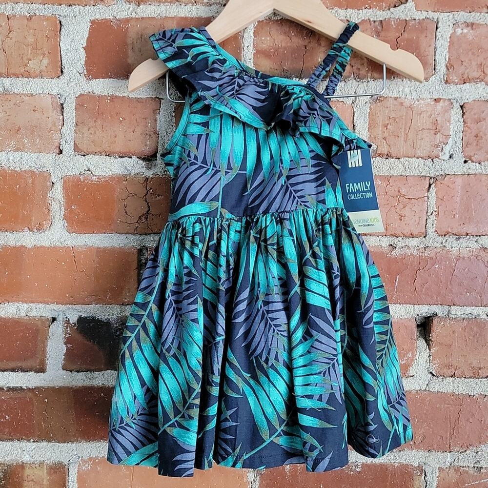 Genuine‎ Kids night sky palm leaves print dress 18M